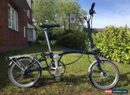 Brompton H6R Folding Bike Navy Blue, Dynamo Light, Toolkit & Tote bag for Sale