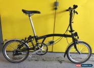 Brompton S2L BLACK IN MINT CONDITION **WORLDWIDE P&P** for Sale