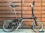 BROMPTON M-TYPE M3L BLACK 3 SPEED FOLDING BIKE BICYCLE - WORLDWIDE POSTAGE for Sale
