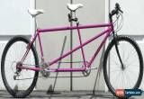 Classic USED Santana Picante Steel Mountain Tandem 20/18" Shimano Deore XT 3x7 26" Pink for Sale