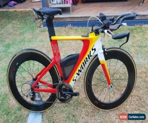 Classic Specialized Shiv S-WORKS carbon Time Trial Road Bike Quarq Zipp for Sale