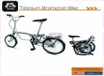 Ti Atom/3 speed 2019 Titanium Brompton Folding Bike  for Sale