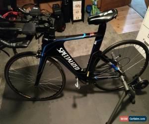 Classic Specialized Shiv Comp Triathlon Road Bike Blue/Black Frame Size Small for Sale