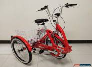 ADULTS TRICYCLE, FOLDING, 24" WHEELS, 6 GEARS, RED, adult trike,  Dreirad, ALLOY for Sale